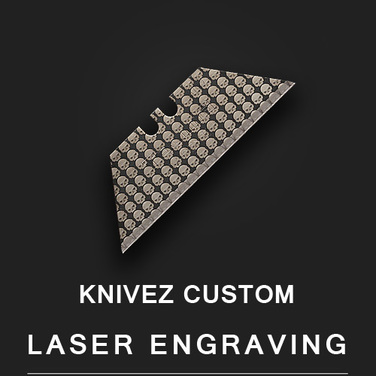 [Knivez Custom]  Skull.s(블랙) - 레이저 인그레이빙