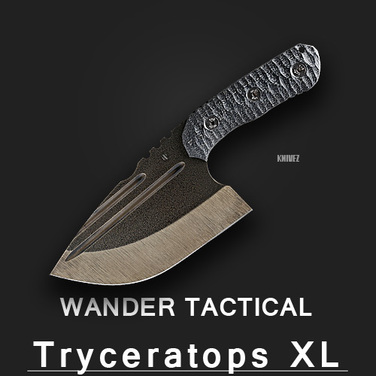 [WanderTactical] Tryceratops XL / Raw Finish [한정판] - Black