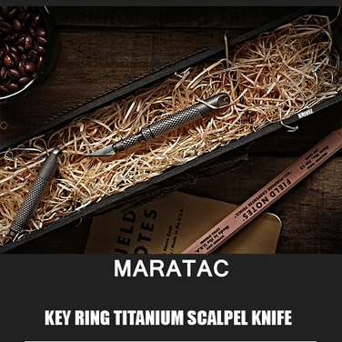 [Maratac] Titanium Key Ring Collapsible Scalpel.