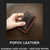 [Popov Leather] BUSINESS CARD HOLDER - HERITAGE BROWN / Red 스티치