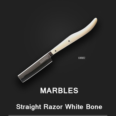 [Marbles] Straight Razor White Bone