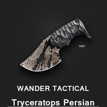 [WanderTactical] Tryceratops Persian / Black Blood Finish 