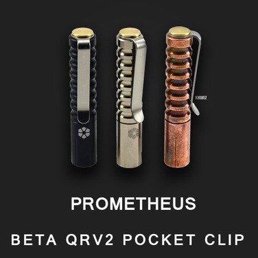 [Prometheus] Beta QRV2 Pocket Clip - Brass cap