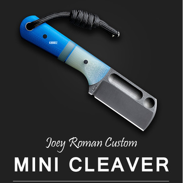 [Joey Roman Custom] Mini Cleaver / Blue G10