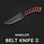(선주문가능 20일) [Winkler] Belt Knife II  스컬럽드 메이플